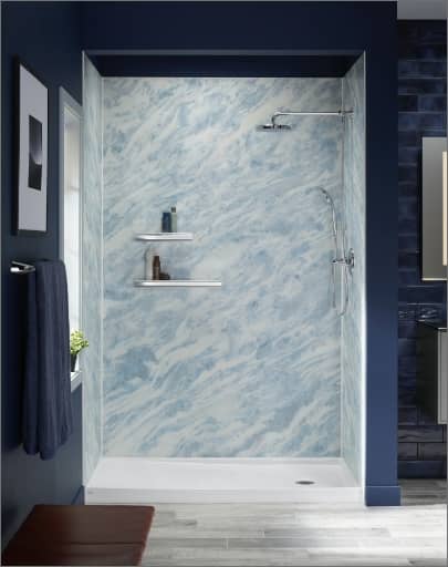 kohler luxstone blue bathroom